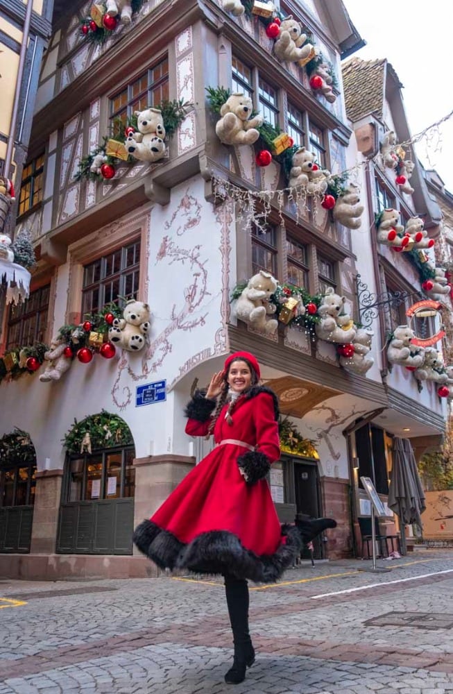 French Christmas markets teddy bear house - Strasbourg