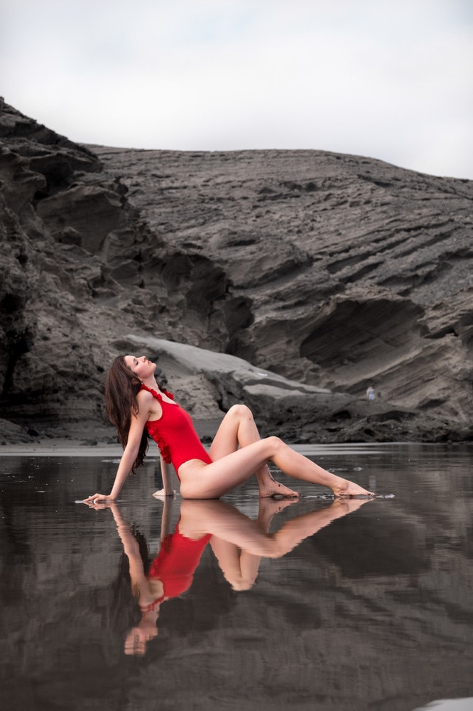 Black sand beach, Tenerife
