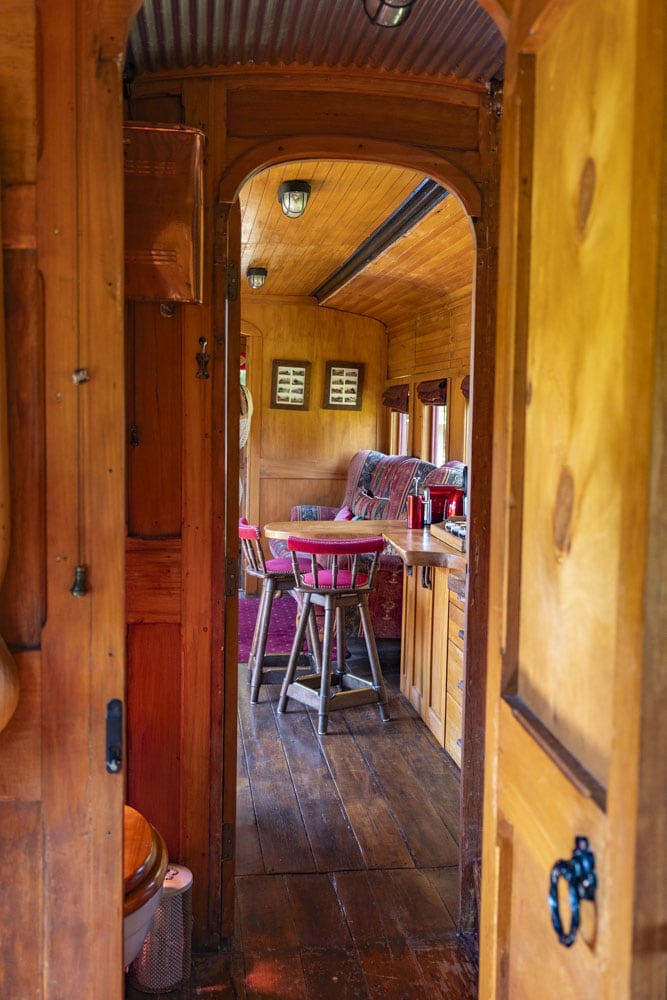 Glamping in South Island Train Carriage