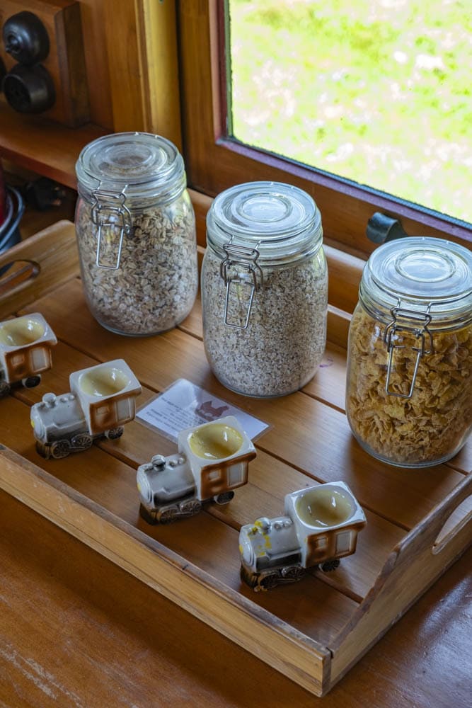 Glamping South Island New Zealand on a train