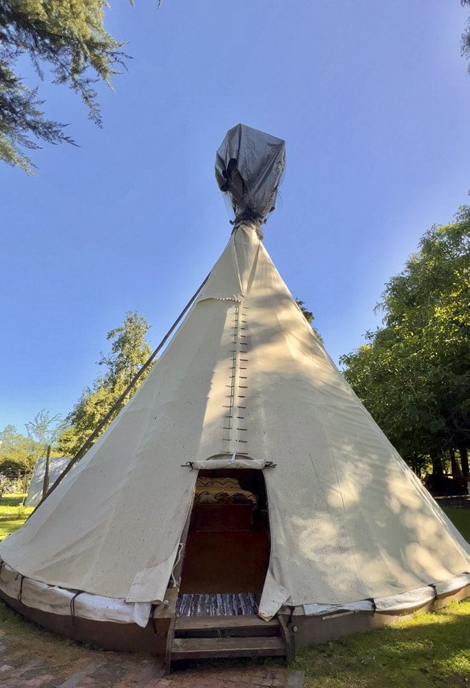 Tipi/teepee Glamping South Island New Zealand