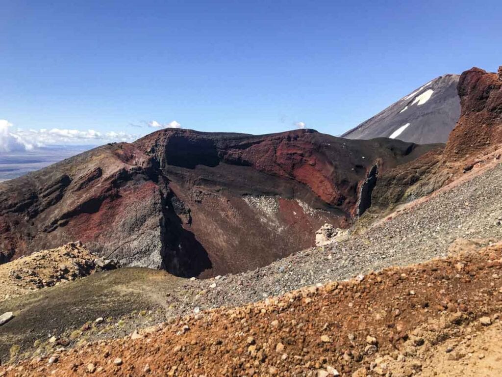 Tongariro Crossing Hike - red crater